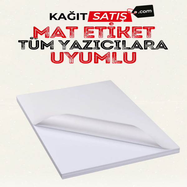 Mat Etiket A3 100 Adet