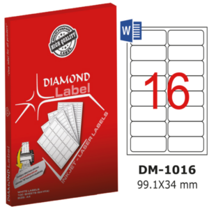 Diamond Label Lazer Etiket DM-1016 99.1x34 Mm 100 Adet
